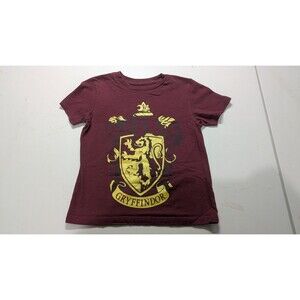 Harry Potter Gryffindor Crest Toddler Boys Dark Red T-shirt Size XS